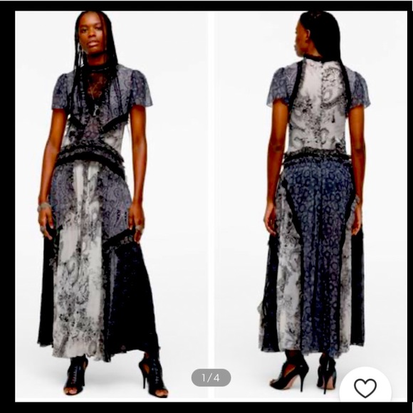 NWT!! ZARA Combined Lace Dress Limited Edition NWT RARE!!! Edwardian era style - Picture 1 of 16